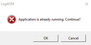 Log4OM startup error