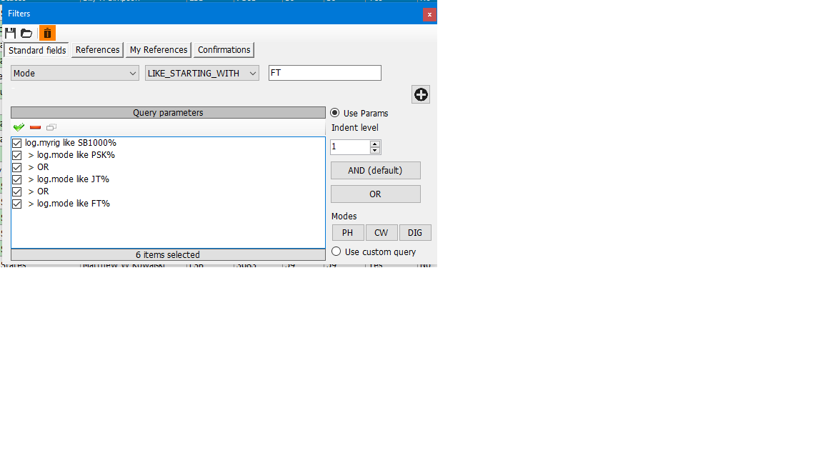 Log4OM filter example.png