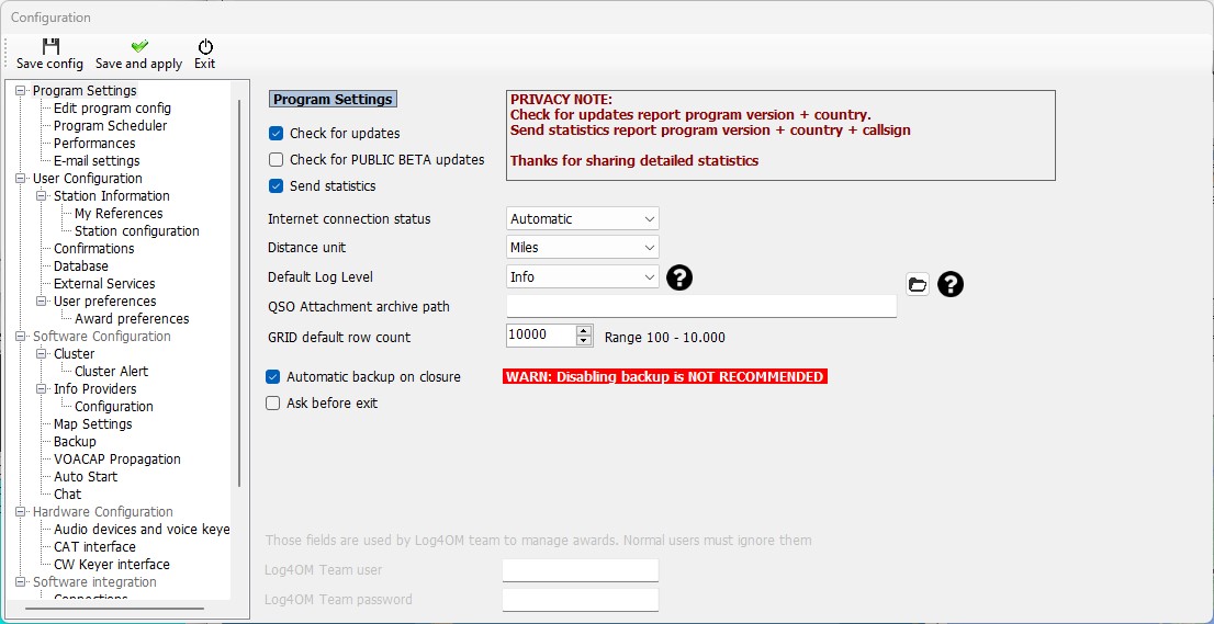 Log4OM upgrade error config.jpg